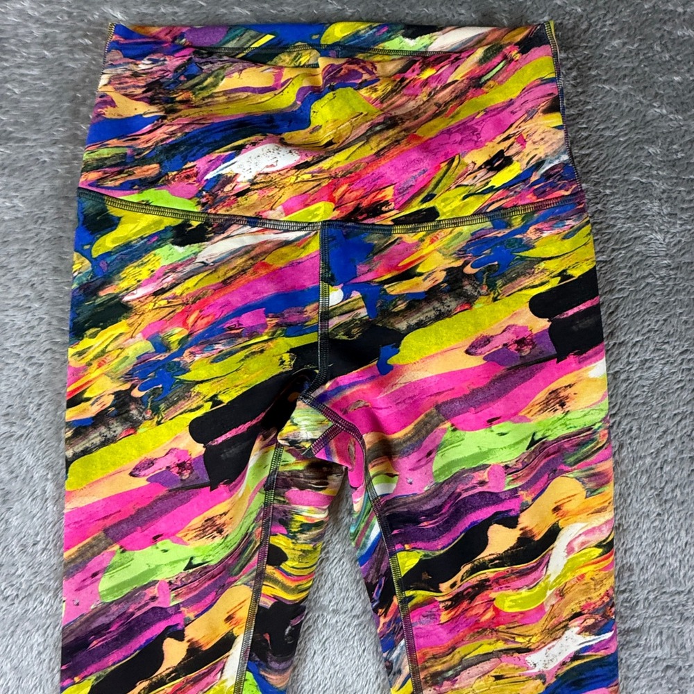 Lululemon Leggings Women's 6 Wunder Train Abstract‎ Print High Rise Activewear - Picture 2 of 12